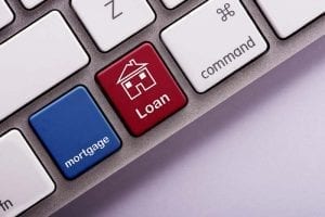 Mortgage Loan on a computer keyboard