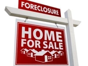 Home For Sale - Foreclosure Sign