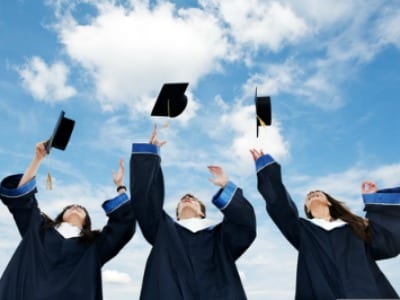 graduates celebrating