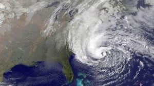 hurricane sandy satellite image