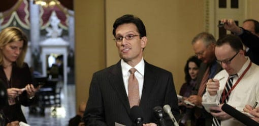 Eric Cantor Opposed Fiscal Cliff Deal