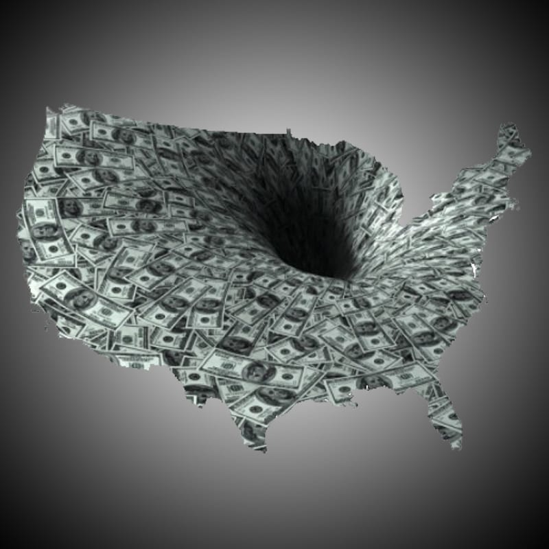 Black hole of debt in the U.S.