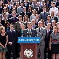 Congress Approves Student Loan Bill, Sends to Obama U.S. House Speaker John Boehner talks about student loan interest rates