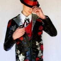 Students Win $5,000 Scholarships with Quirky Duct Tape Prom Outfits Prom tuxedo made of duct tape