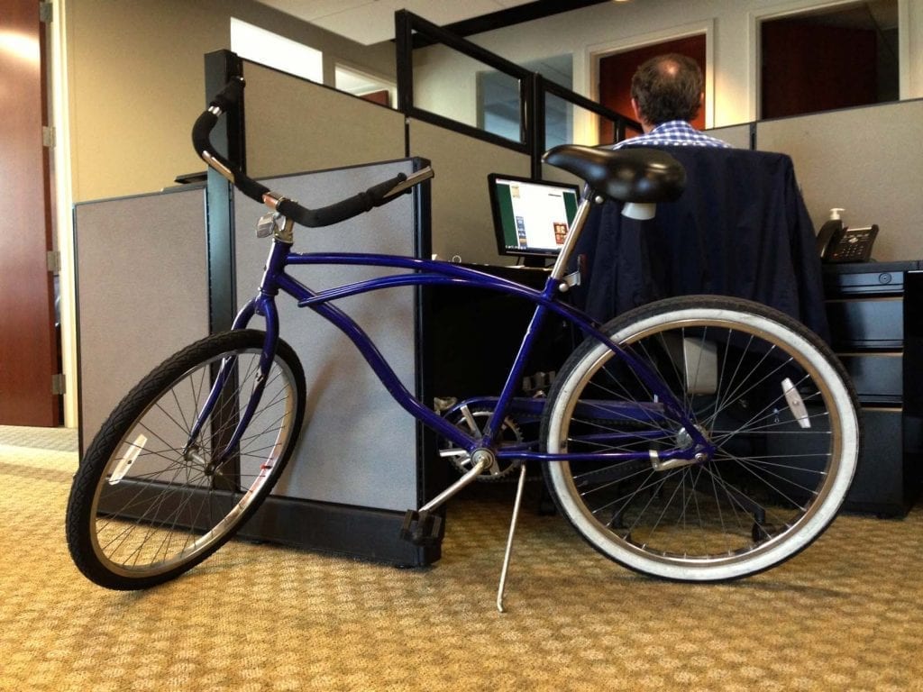 Blue 1997 Huffy Regatta bike