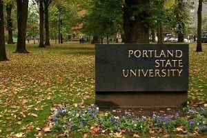Sign of Portland State University