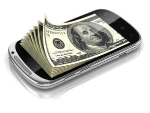 cell phone money holder