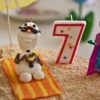 How to Host a Frugal Frozen Birthday Party Olaf Cake Topper