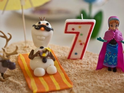 How to Host a Frugal Frozen Birthday Party Olaf Cake Topper
