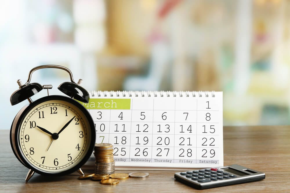 Financial Planning Calendar
