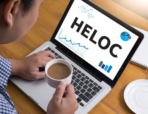 HELOC on laptop screen