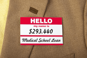 Medical School Debt Name Tag