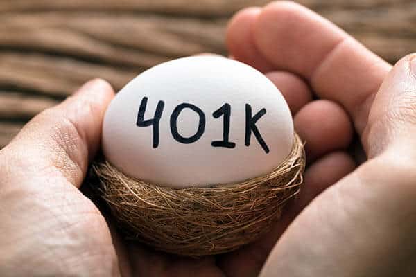 401k written on nest egg