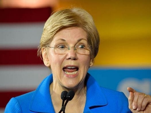 Democratic Presidential Candidates Plan to End Student Debt Crisis Elizabeth Warren giving a speech