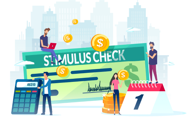 Image of the stimulus COVID-19 relief check distributed by President Trump