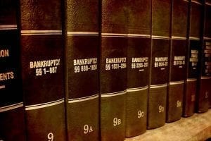 Law books on the types of bankruptcies