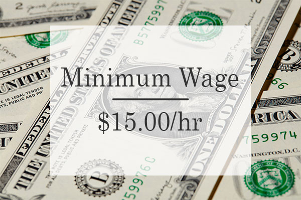 $15 minimum wage