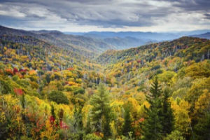 Smoky mountains in Tennessee