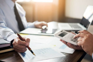 Lender pointing out the finance charge to the borrower