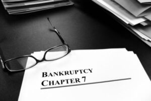 Document denying a chapter 7 bankruptcy