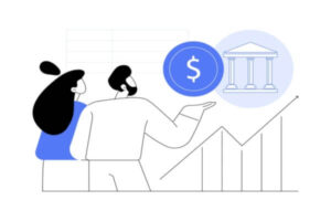 High-yield savings account isolated cartoon illustrations